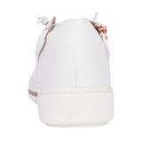 Ladies 8-23660 Laced Trainer In White