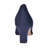 Ladies 8-22470 Medium Heel Court Shoe In Navy