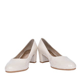 Ladies 8-22475 Low Heel Court Shoe In Ivory