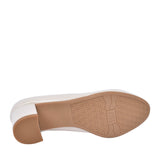Ladies 8-22475 Low Heel Court Shoe In Ivory
