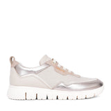 Ladies 8-83706 Laced Trainer In Gold Int