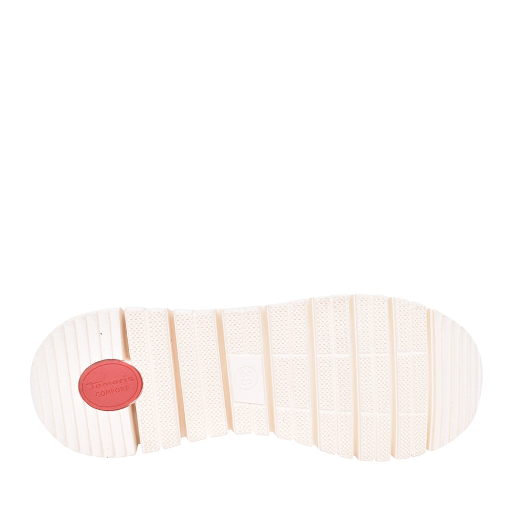Ladies 8-83706 Laced Trainer In Gold Int