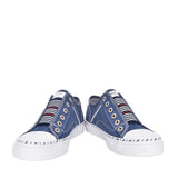 Ladies 1376402 Laced Trainer In Blue