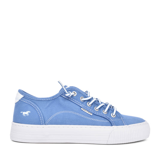 Ladies 1420304 Laced Trainer In Blue