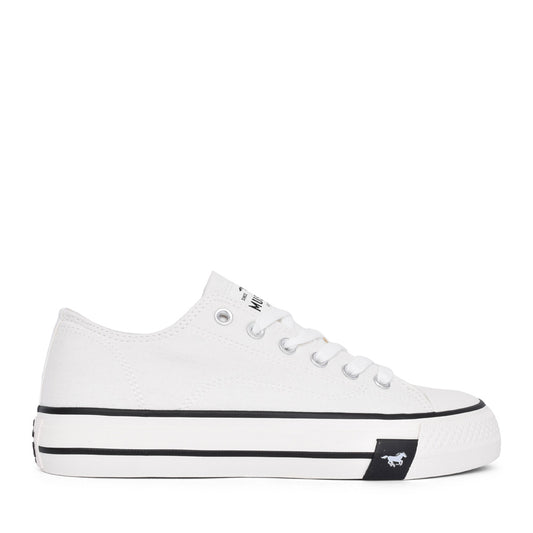 Ladies 1482501 Laced Trainer In White