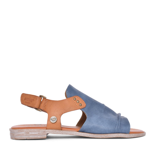 Ladies 1388808 Low Heel Sandal In Blue