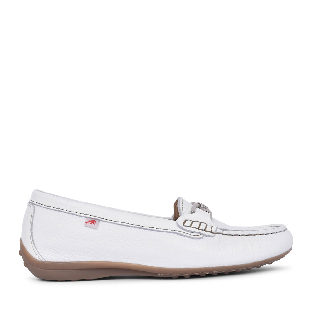 Ladies F0804 Bruni Slip-on Shoe In White