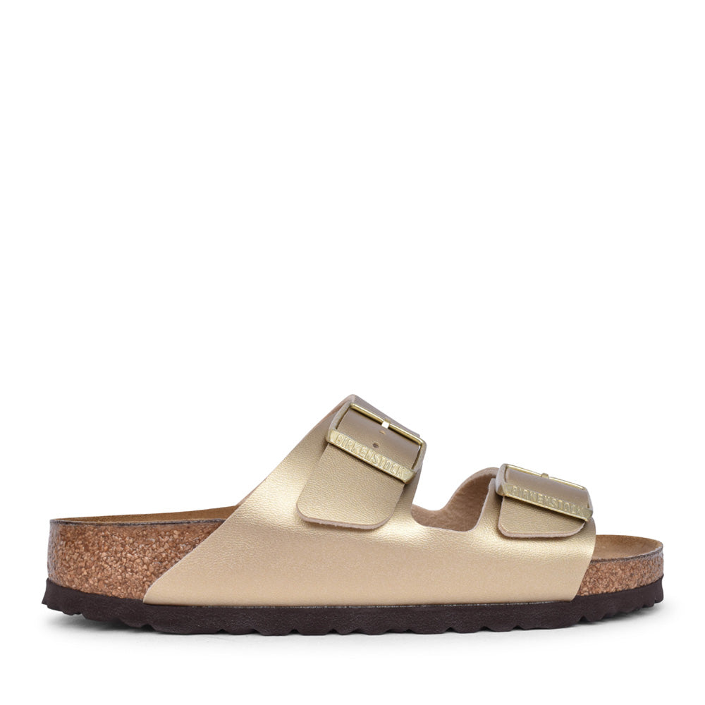 Ladies 1016111 Arizona Double Strap Mule In Gold
