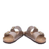 Ladies 1020882 Arizona Double Strap Mule In Taupe