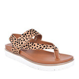Ladies Bersanee Toe Post Sandal In Animal