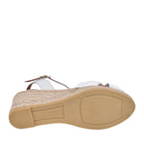 Ladies 2136 Tibet Wedge Sandal In White