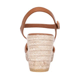 Ladies 2136 Tibet Wedge Sandal In Tan