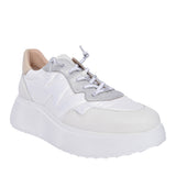 Ladies A-3602 Platform Trainer In White