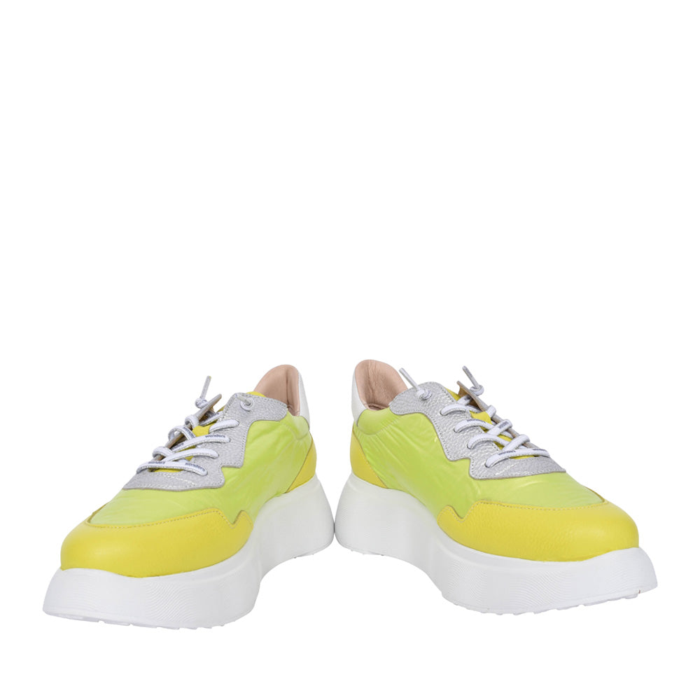 Ladies A-3602 Platform Trainer In Lime