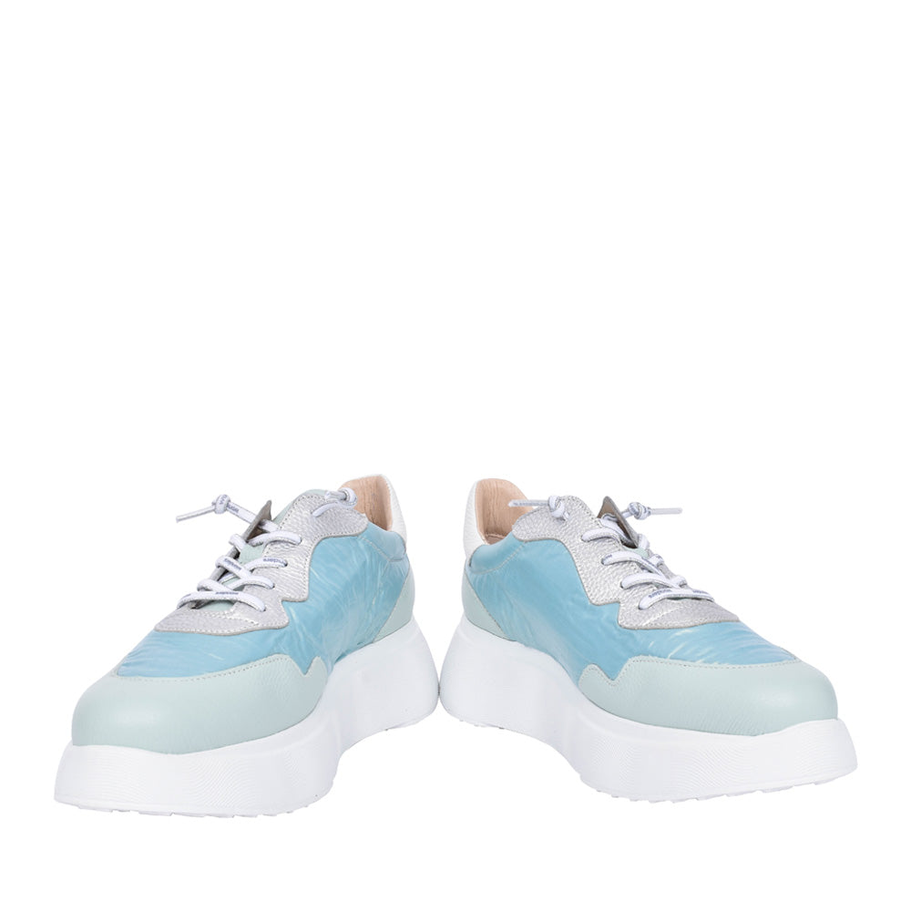 Ladies A-3602 Platform Trainer In Aqua