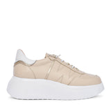 Ladies A-3601 Platform Trainer In Cream