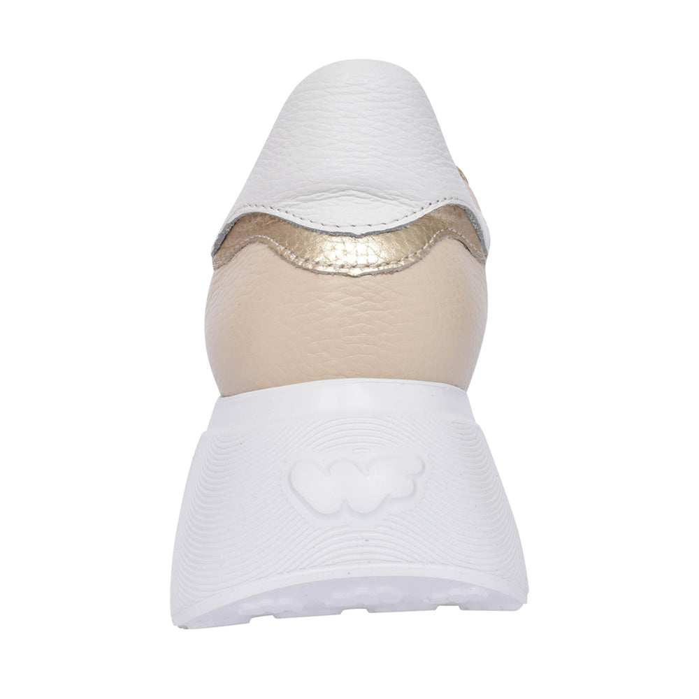 Ladies A-3601 Platform Trainer In Cream