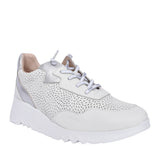 Ladies E-6740 Platform Trainer In White
