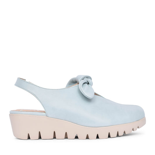 Ladies C-33315 Platform Sling Back Shoe In Aqua
