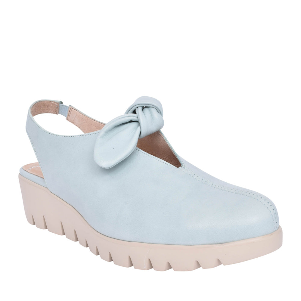 Ladies C-33315 Platform Sling Back Shoe In Aqua