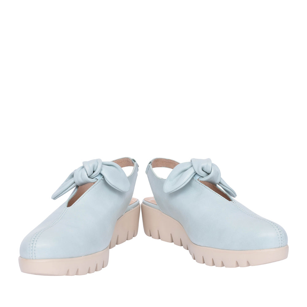 Ladies C-33315 Platform Sling Back Shoe In Aqua