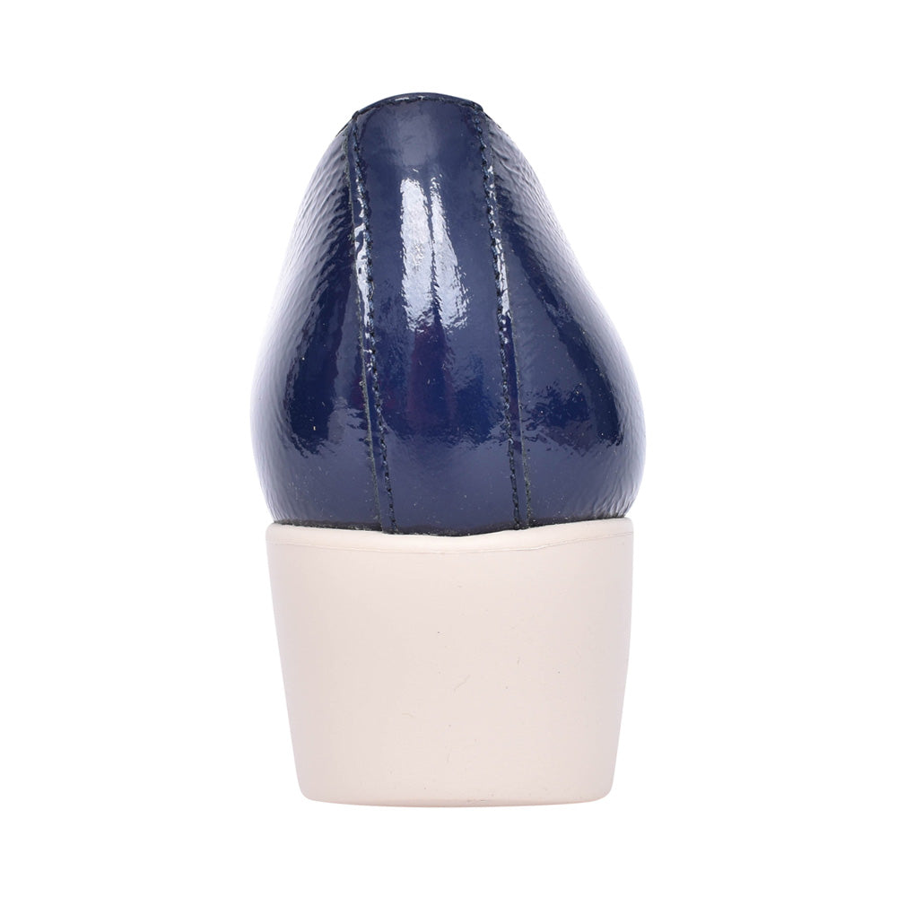 Ladies C-33311 Platform Loafer In Navy