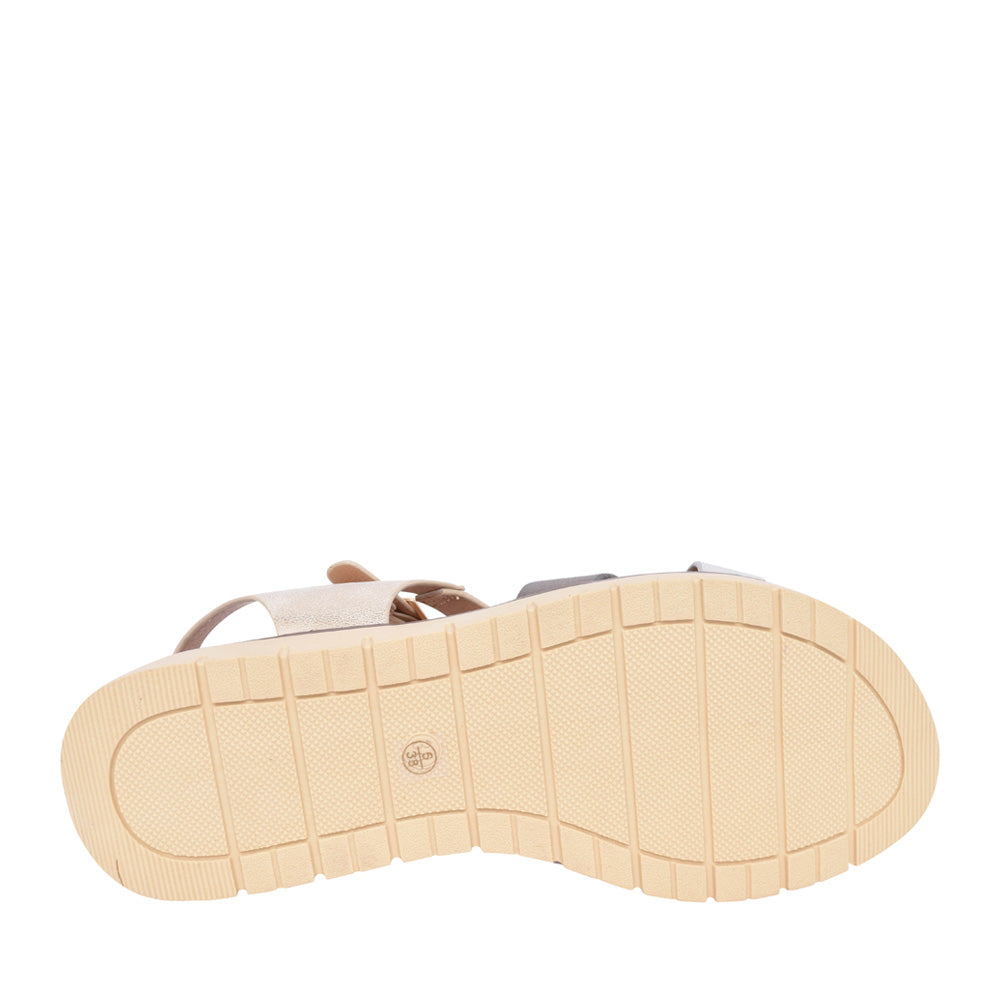 Ladies Bluebell Jlh436 Strap Sandal In Metallic