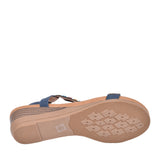 Ladies Epsom Jlh478 Wedge Sandal In Navy