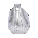 Ladies St Ives Fle044 Laced Trainer In Metallic