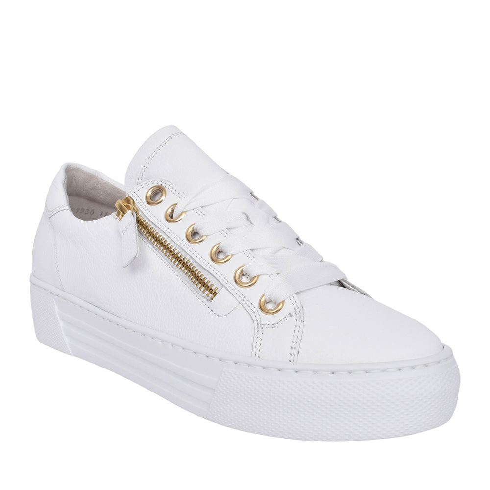 Ladies 46.465 Campus Laced Trainer In White