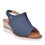 Ladies Mirfa Wedge Sandal In Navy
