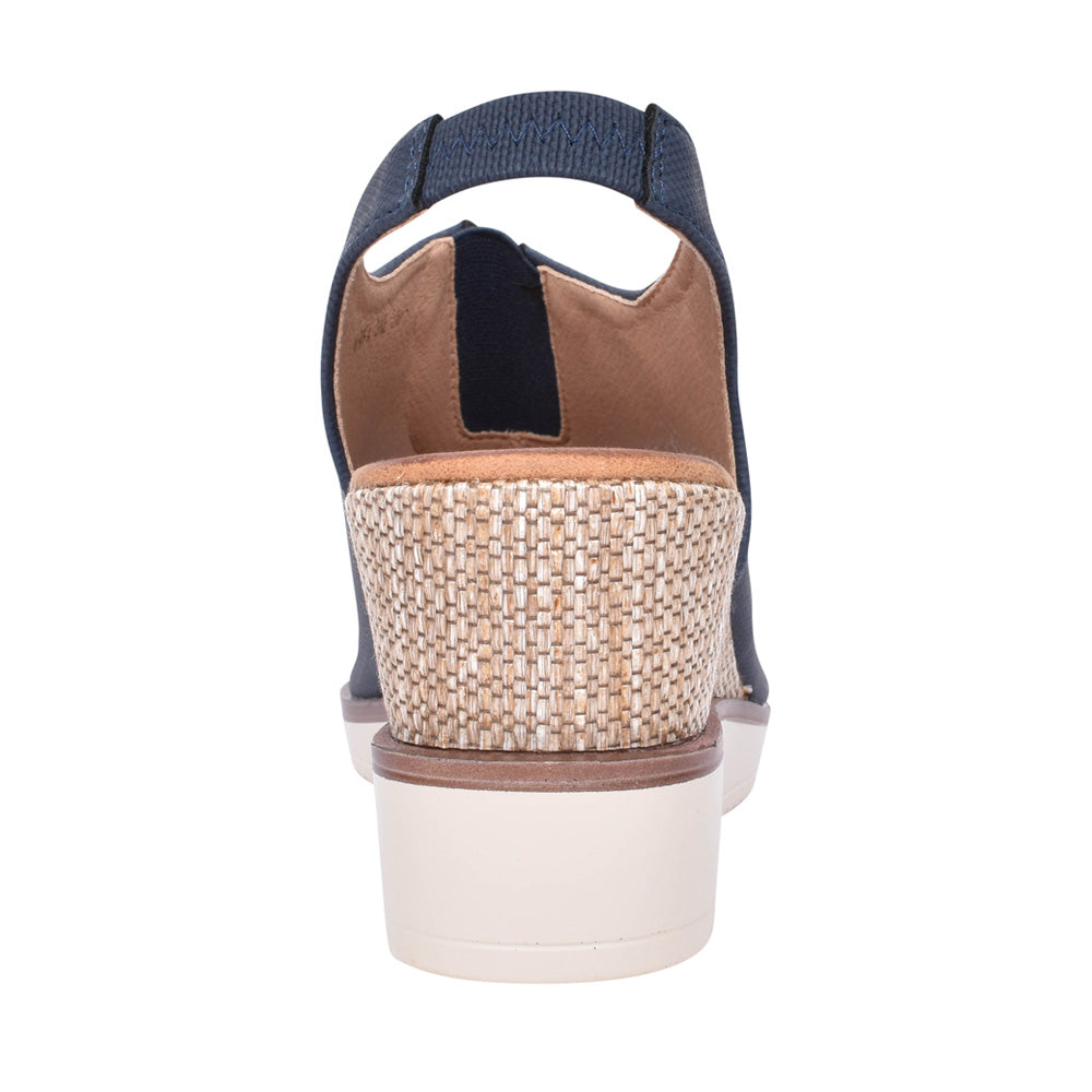 Ladies Mirfa Wedge Sandal In Navy