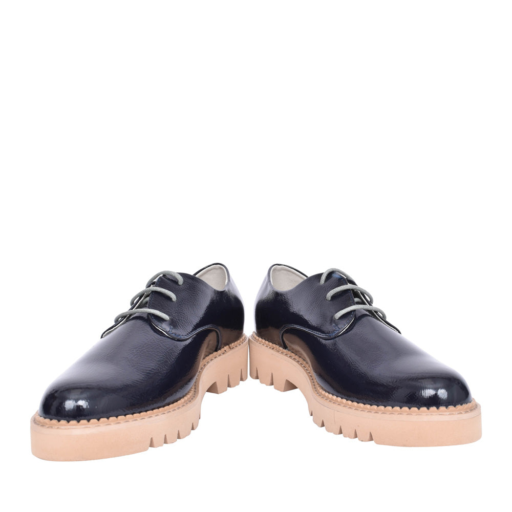 Ladies Safed Laced Shoe In Cobalt