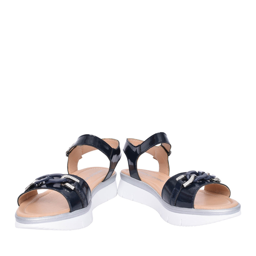 Ladies Bacoli Sandal In Navy