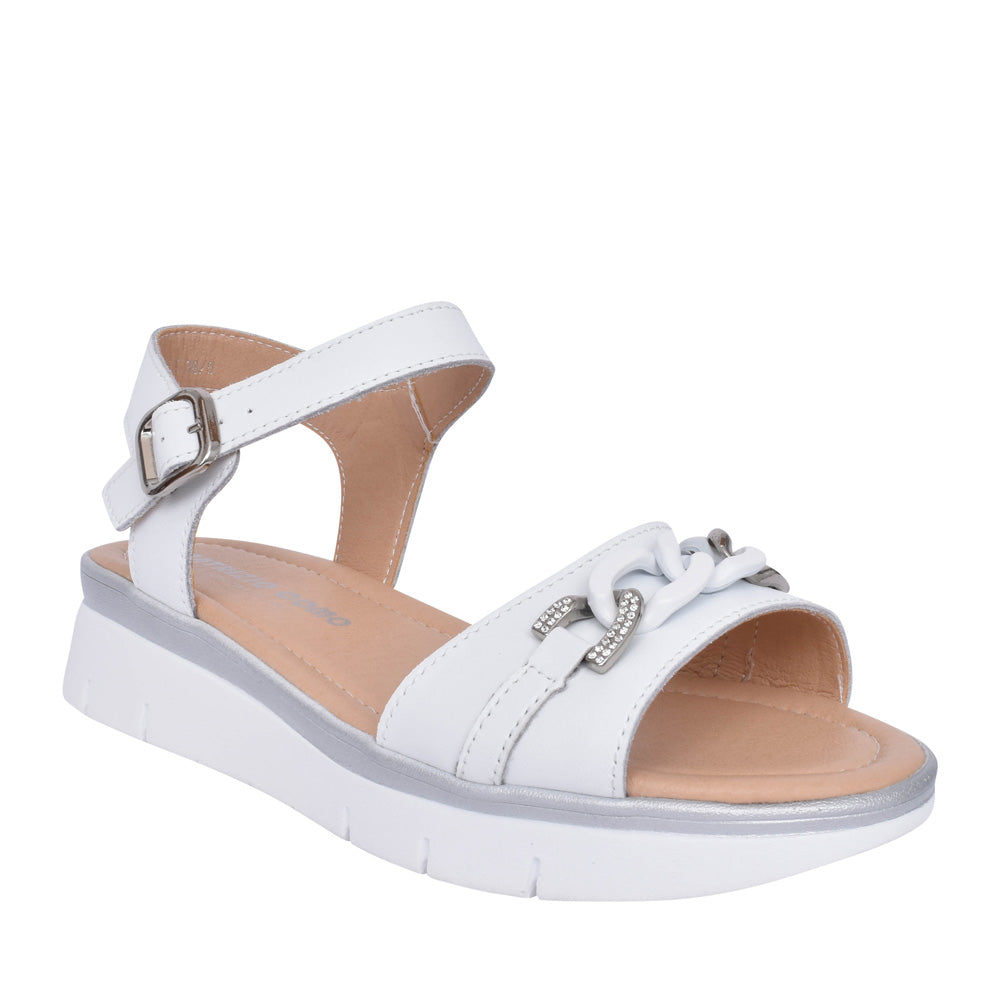 Ladies Bacoli Sandal In White
