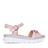 Ladies Bacoli Sandal In Rose