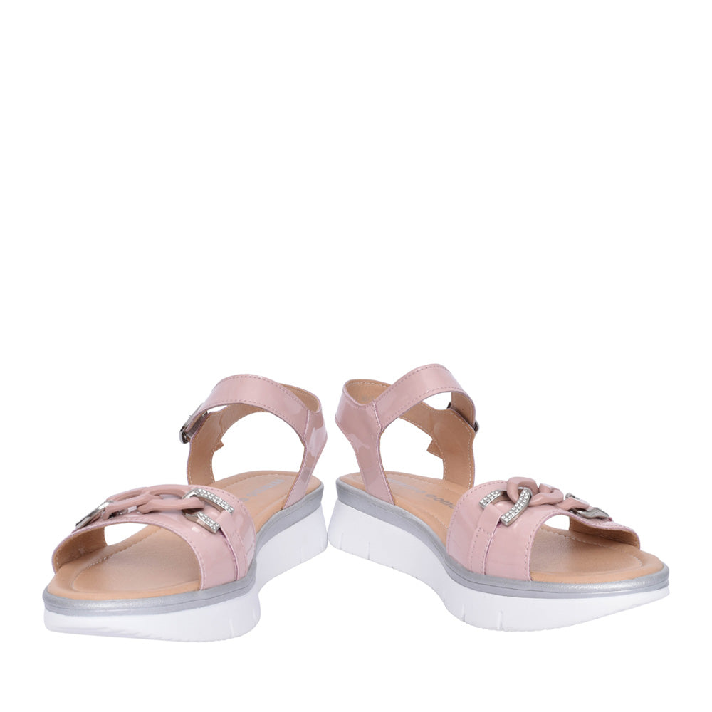 Ladies Bacoli Sandal In Rose