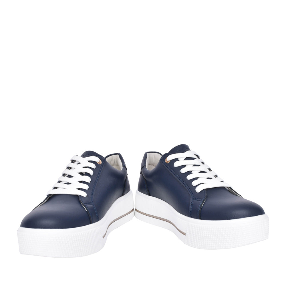 Ladies Ravenna Platform Trainer In Navy