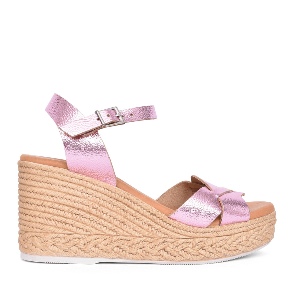 Ladies 5460 Wedge Sandal In Pink