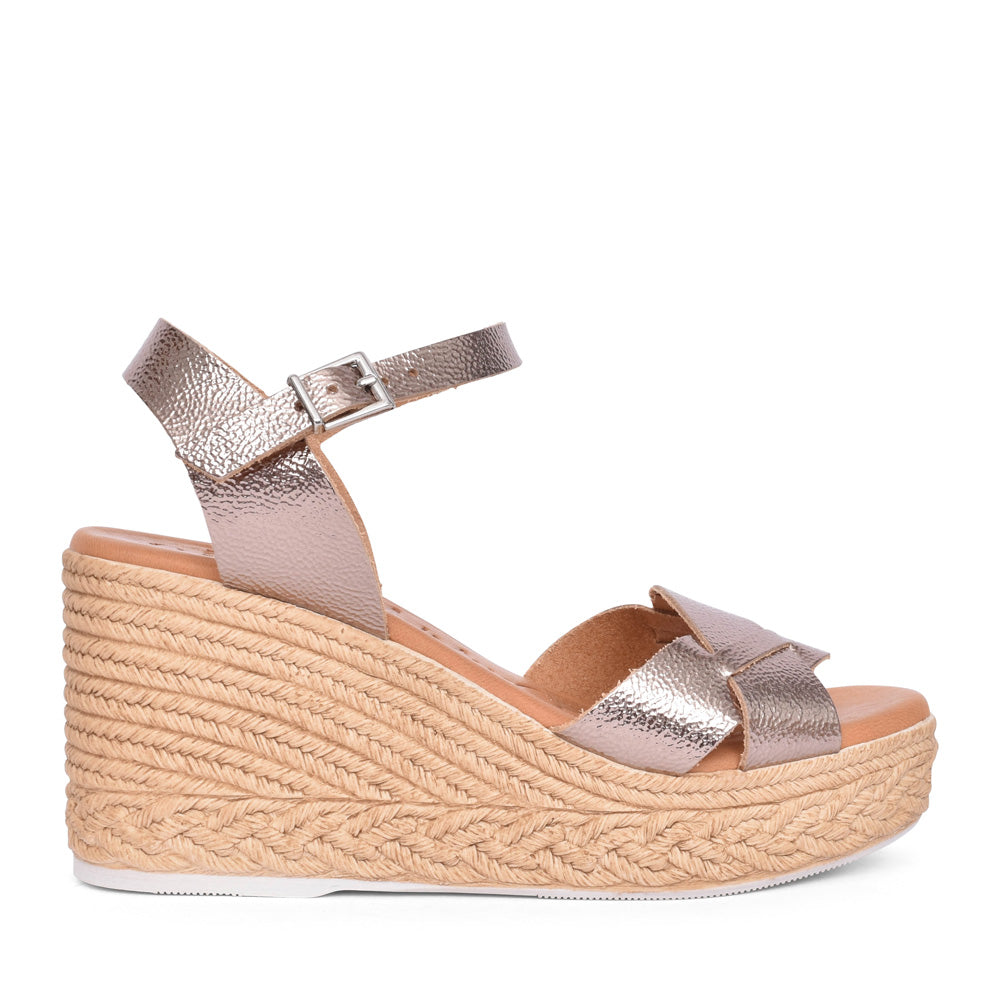 Ladies 5460 Wedge Sandal In Bronze