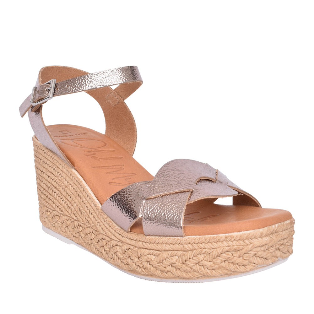 Ladies 5460 Wedge Sandal In Bronze