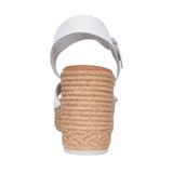 Ladies 5459 Wedge Sandal In White