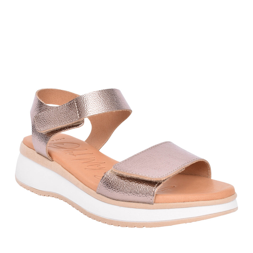 Ladies 5411 Velcro Sandal In Copper