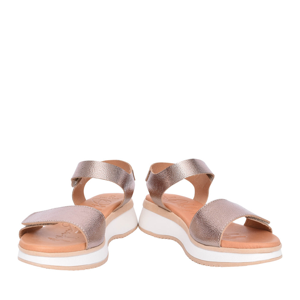 Ladies 5411 Velcro Sandal In Copper
