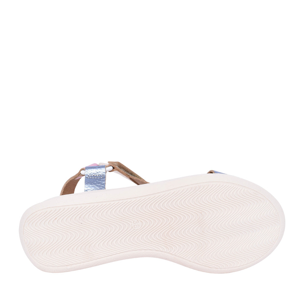 Ladies 5407 Velcro Sandal In Pink Multi