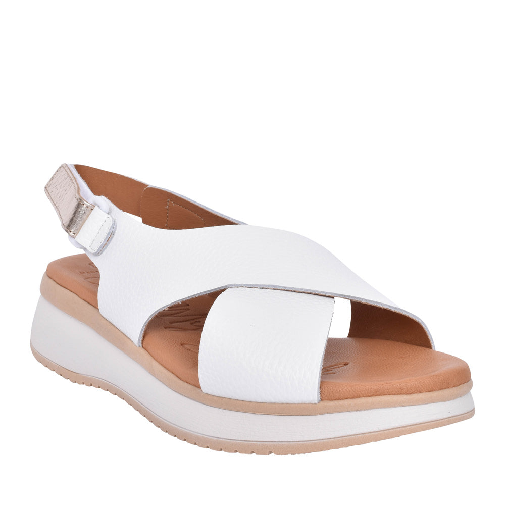 Ladies 5412 Velcro Sandal In White
