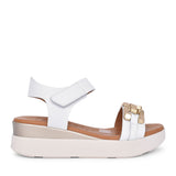 Ladies 5419 Velcro Sandal In White