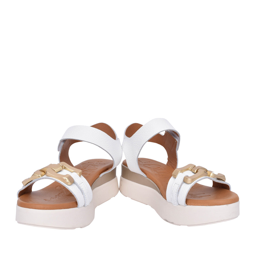 Ladies 5419 Velcro Sandal In White