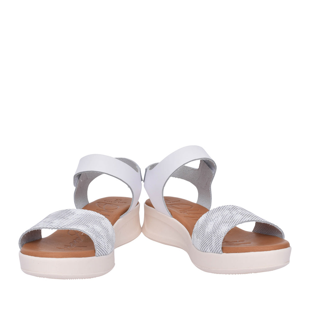 Ladies 5408 Velcro Sandal In White
