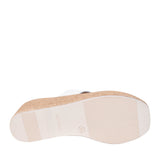 Ladies 5458 Wedge Mule In White